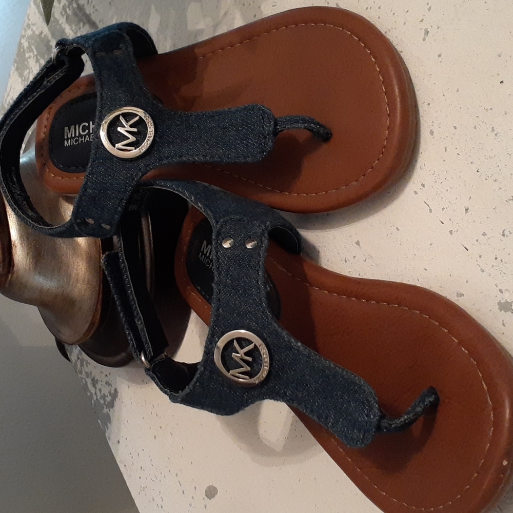 Michael Kors - Girls Thong, Blue Jean Sandals
